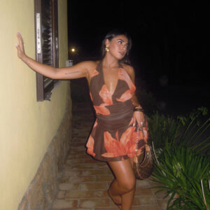 DRESS TAHITI MARRONE